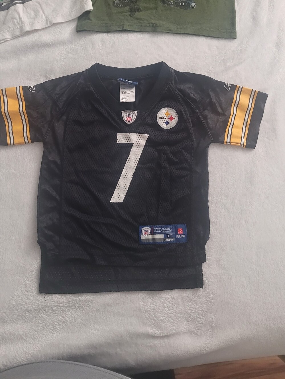 Reebok Kids Pittsburgh Steelers #7 Black & Gold Jersey